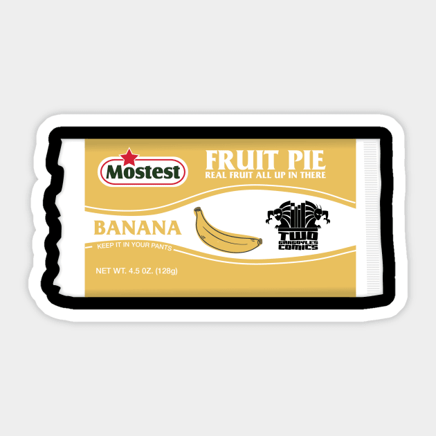 Mostest Fruit Pies - Banana Sticker by Twogargs